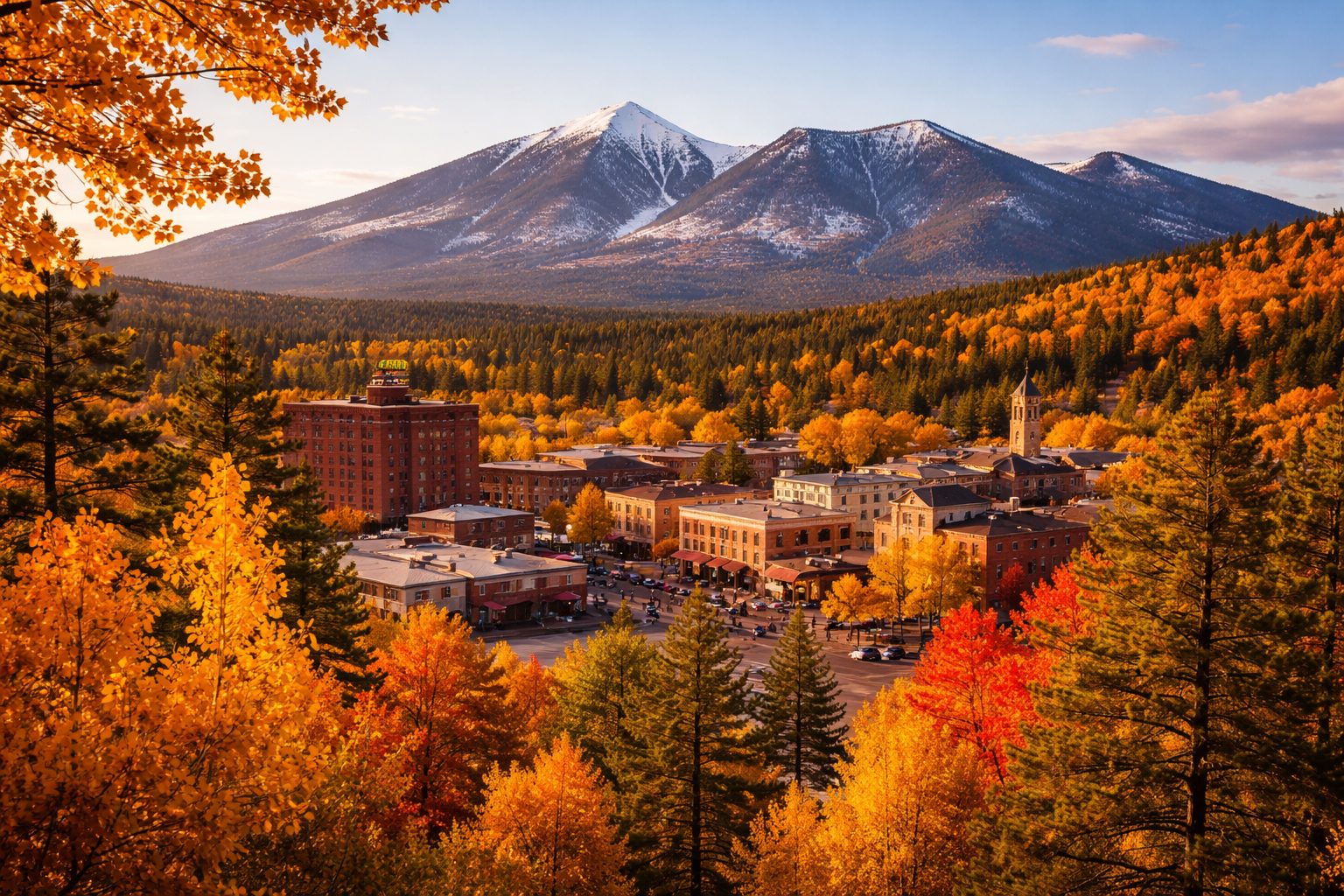 秋色のフラッグスタッフ