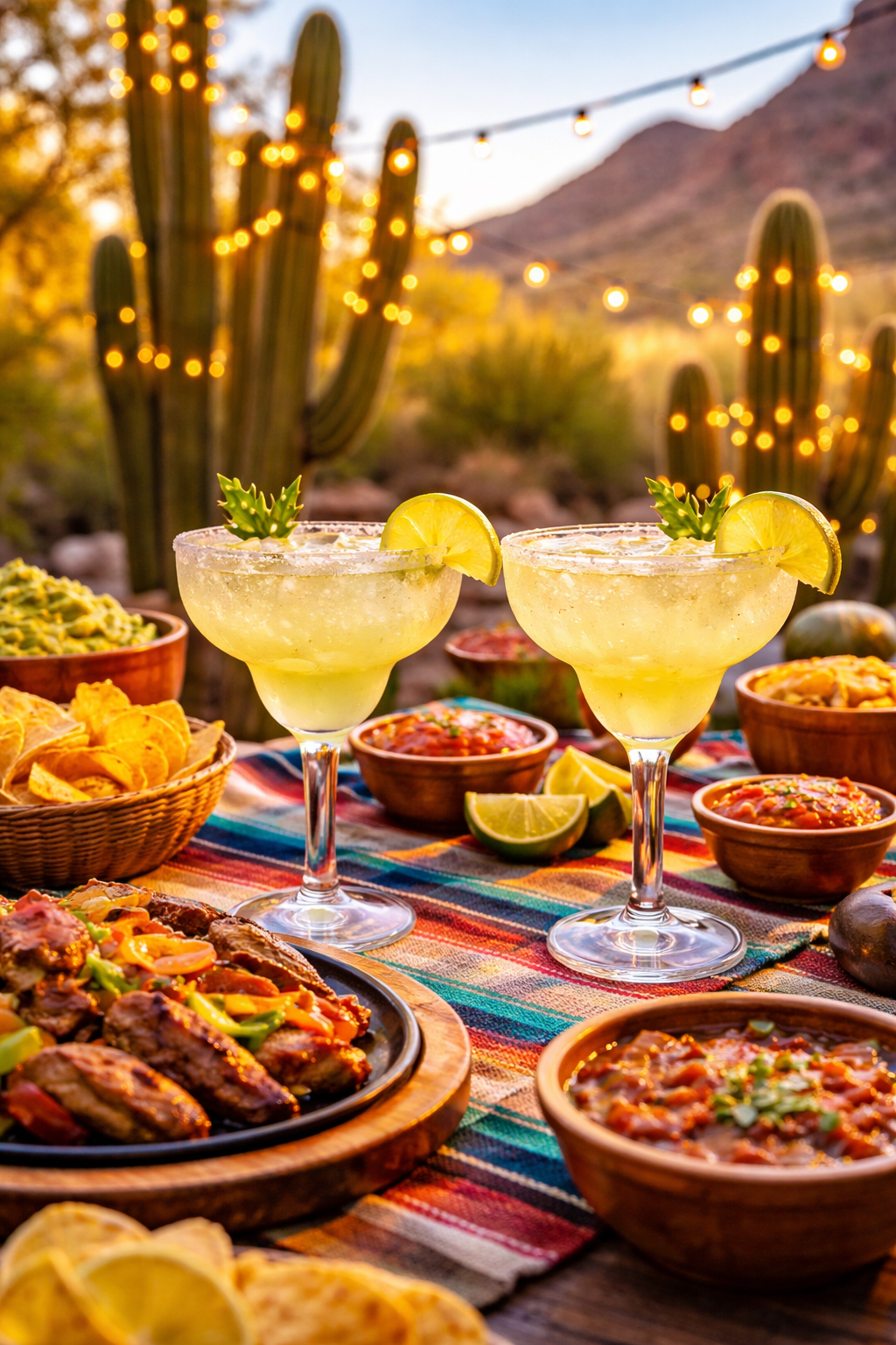 マルガリータとサボテンの光が似合うアリゾナの食時間