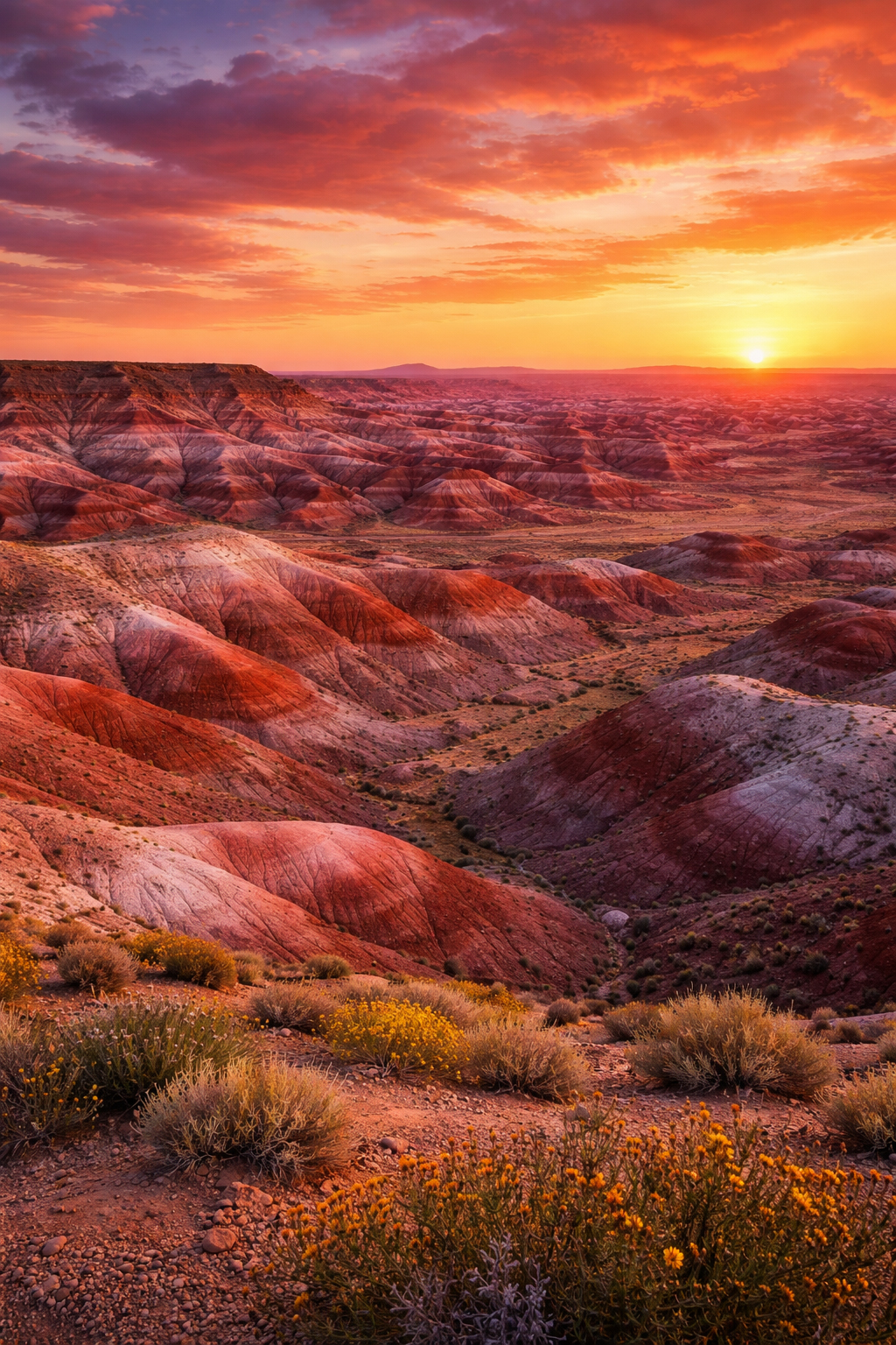 アリゾナの大地の層と広がり