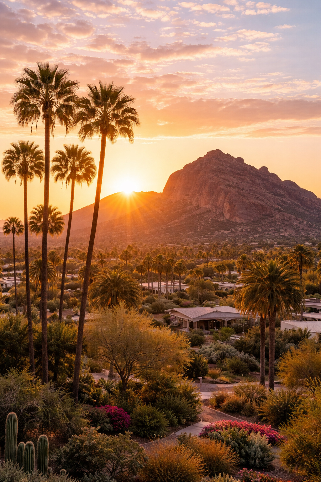 Camelback Inn の南西部リゾート感を思わせる景色