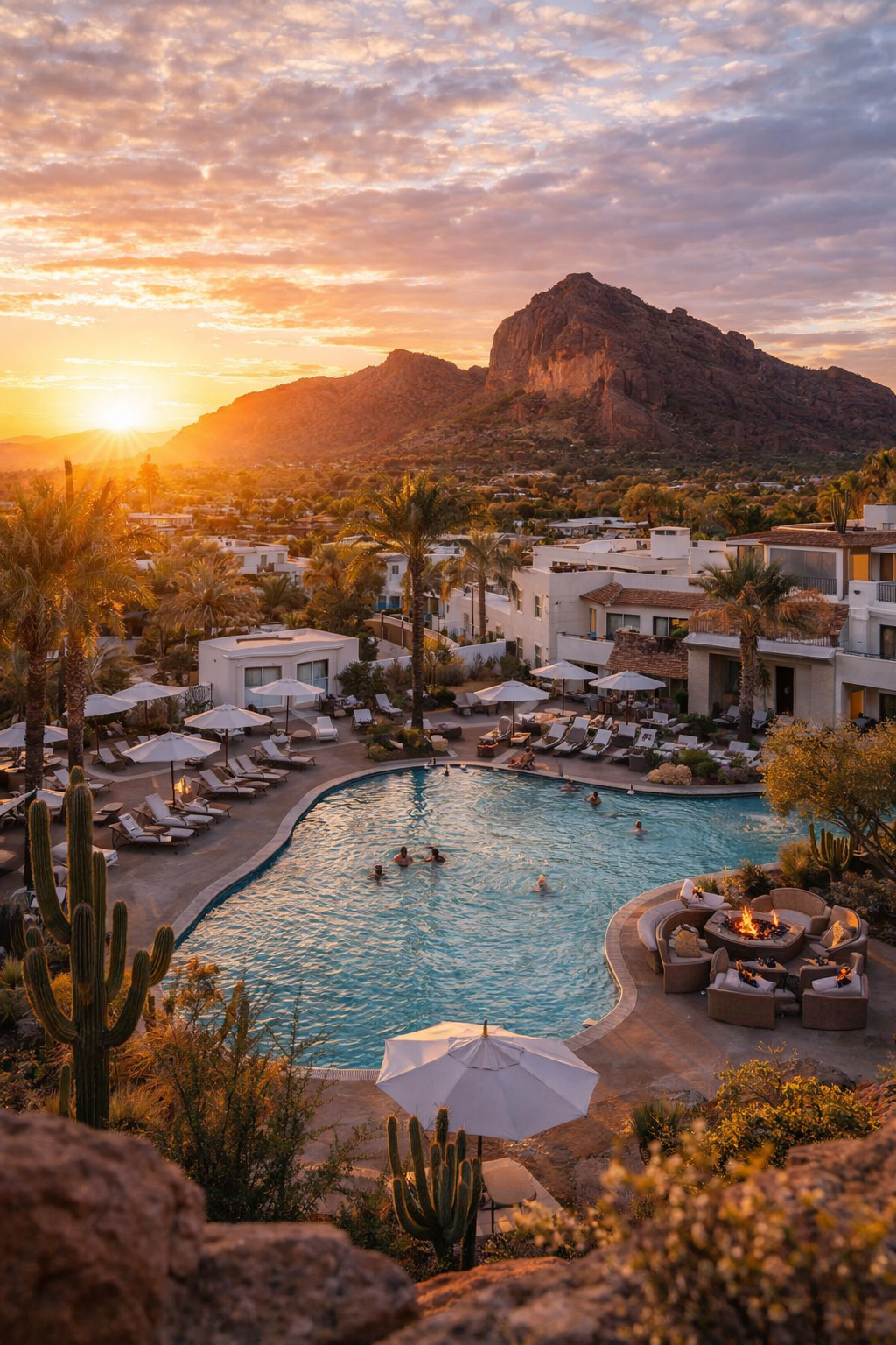 冬の陽光が明るいフェニックスの雰囲気